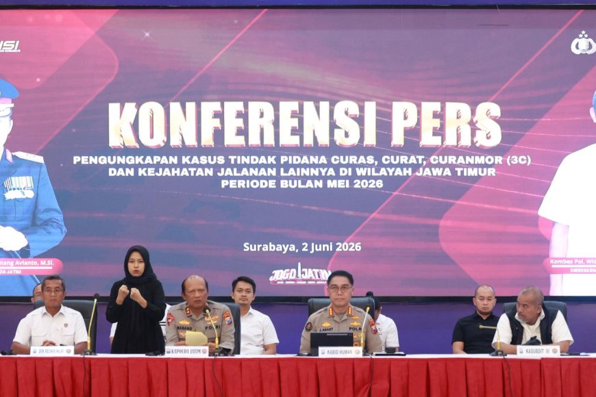 Polda Jatim Berhasil Amankan Pelaku dalam Ratusan Kasus Kriminalitas